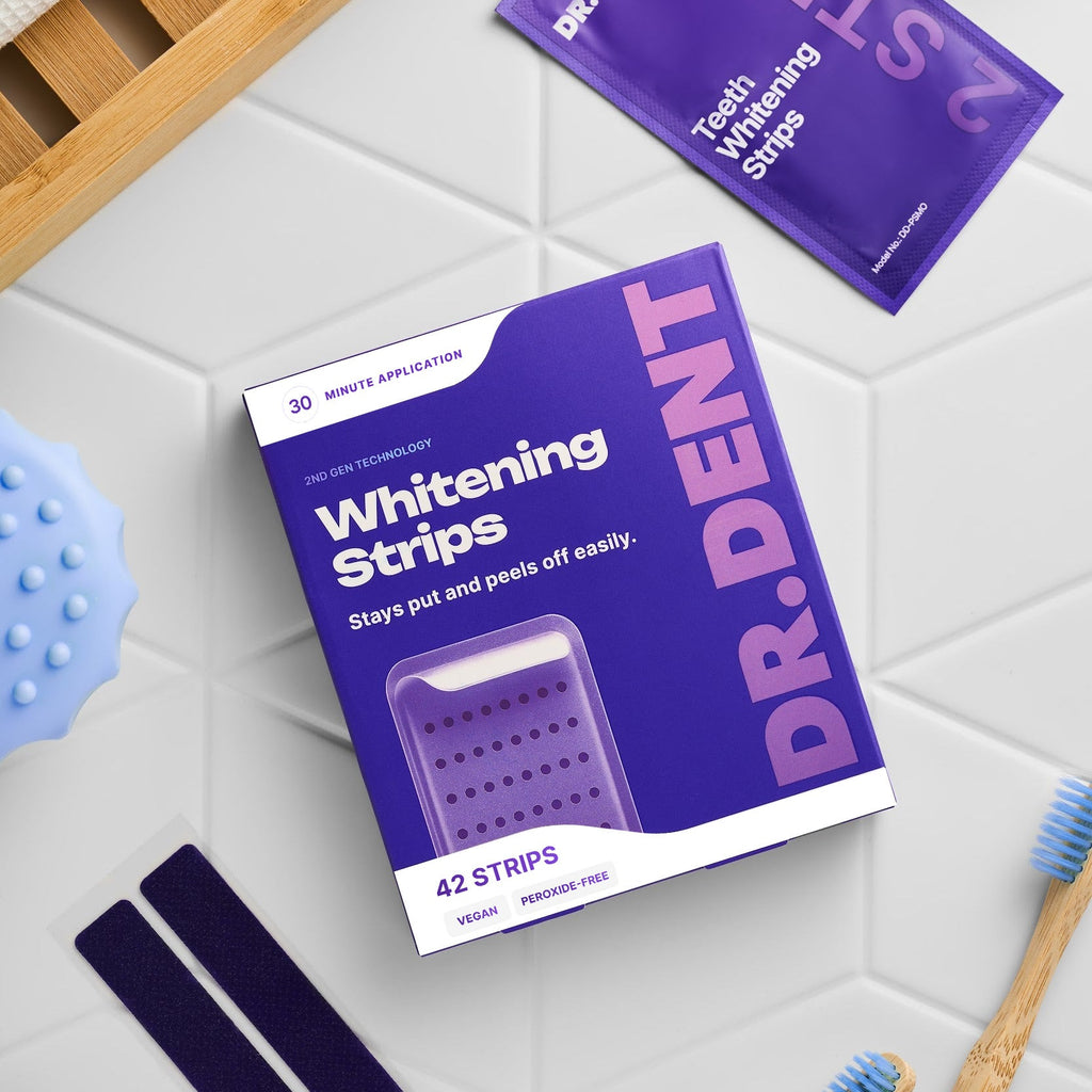 DR dent Purple teeth whitening strips