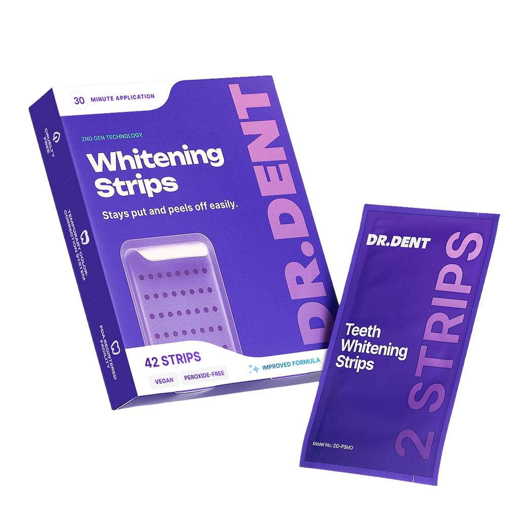 DR dent Purple teeth whitening strips