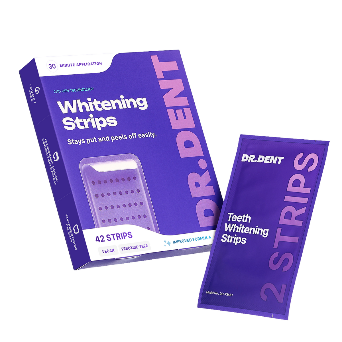 DR dent Purple teeth whitening strips